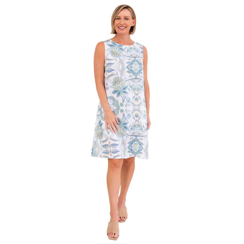 See Saw 100% Linen Sl Shift Dress image number 0